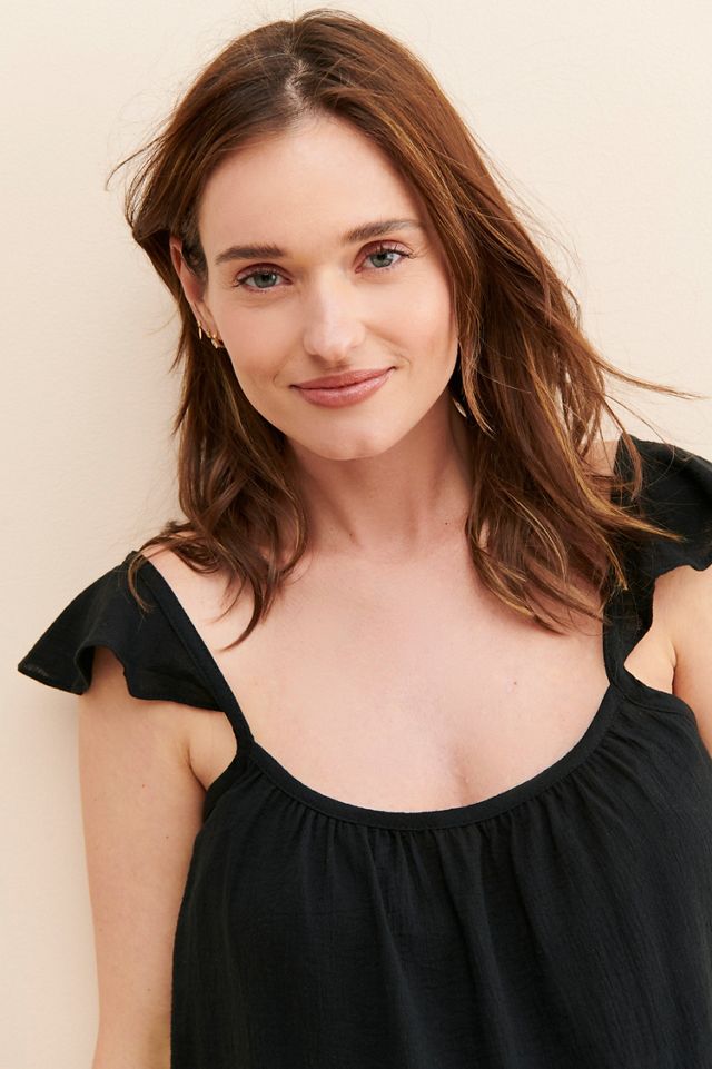 Stowaway Collection Maternity Gauze Top #2