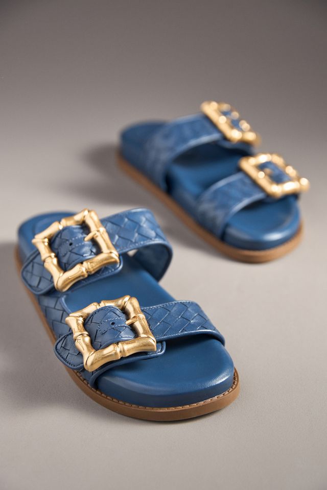 Schutz Enola Woven Slide Sandals #1