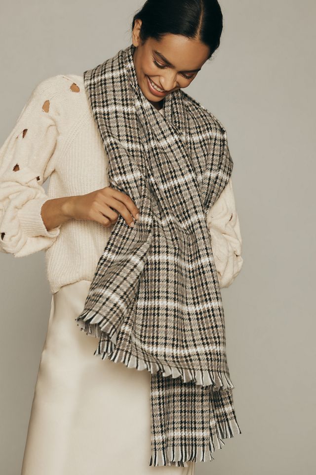 Maeve Heritage Houndstooth Scarf #2