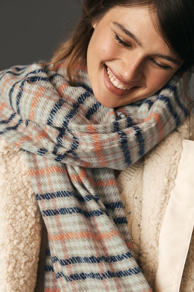 By Anthropologie Plaid Scarf