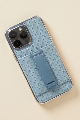 Walli Faux Leather Iphone Case In Blue | ModeSens
