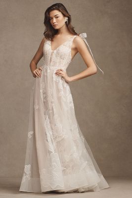 Lace Wedding Dress With Halter Neckline - I Do Bridal & Formal