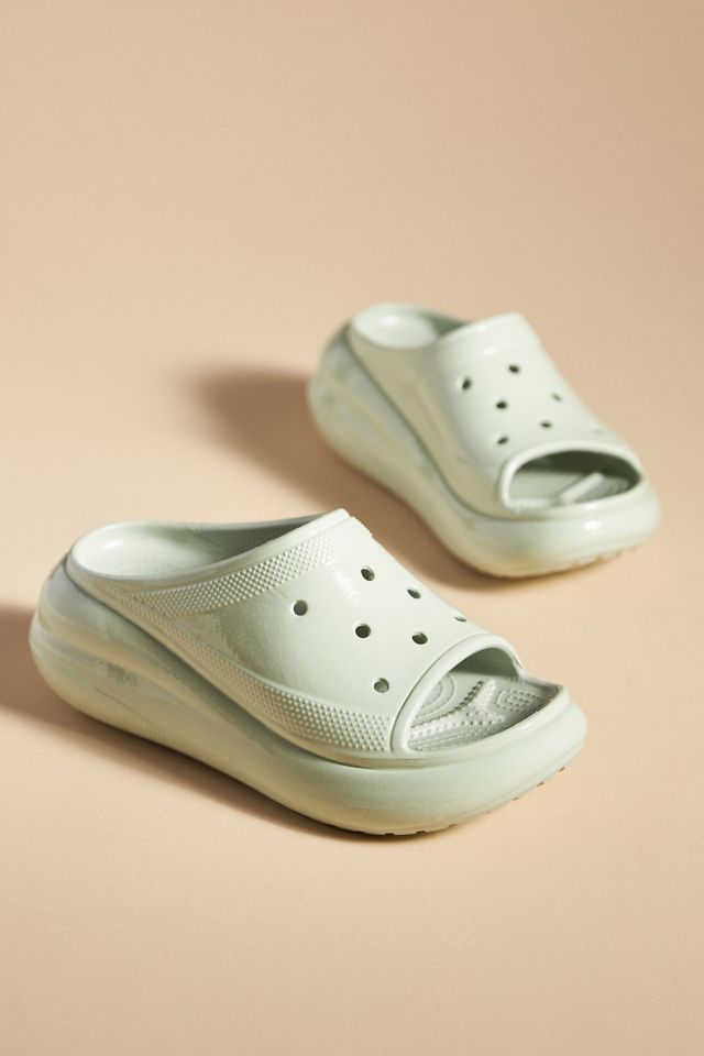 Crocs Crush Glitter High Shine Slide Sandals | Anthropologie