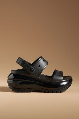 Shop Crocs Mega Crush Sandals In Black