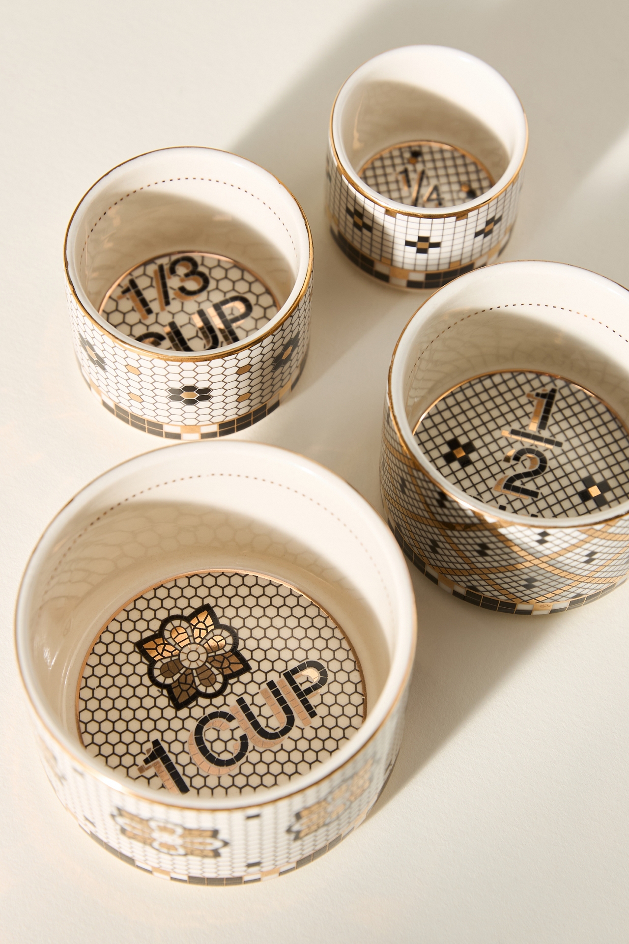 Bistro Tile Measuring Cups, Set of 4