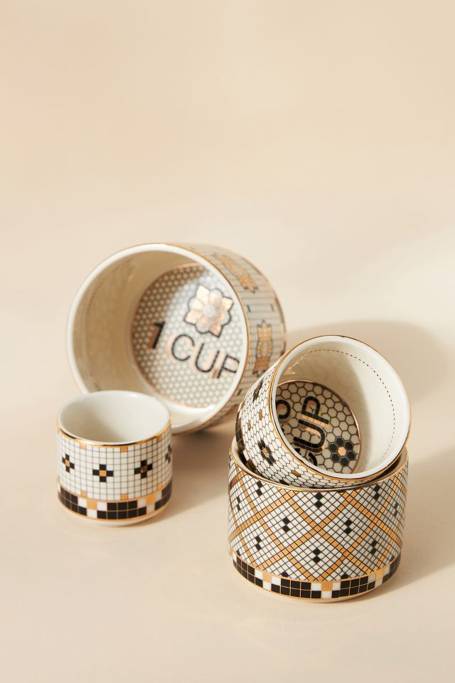 Bistro Tile Mugs, Set of 4