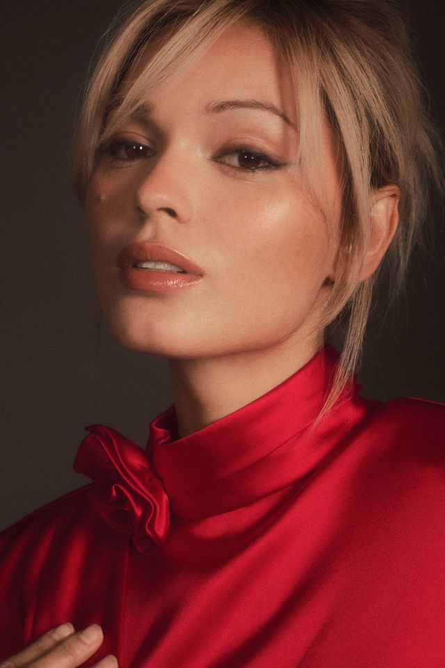 Ronny Kobo Rocky LongSleeve Draped Mini Dress Anthropologie