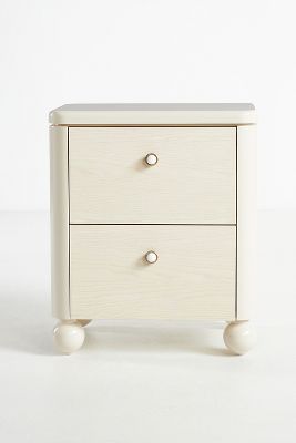 Anthropologie Tasha Two-drawer Nightstand In White