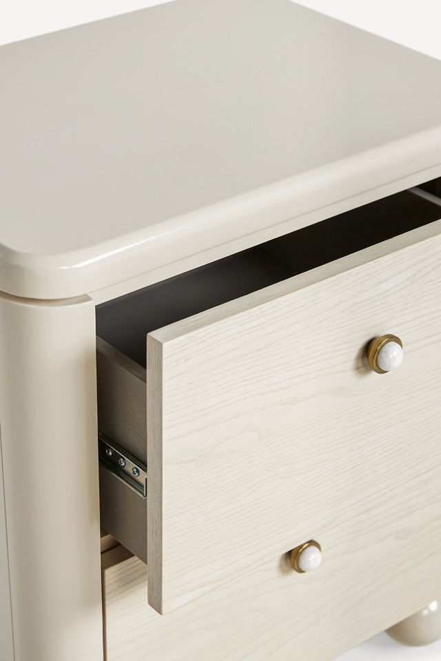 Tasha Two-Drawer Nightstand