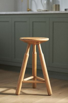 Anthropologie Dowel Counter Stool In Neutral