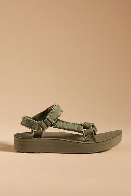 Teva Midform Universal Canvas Sandals In Green