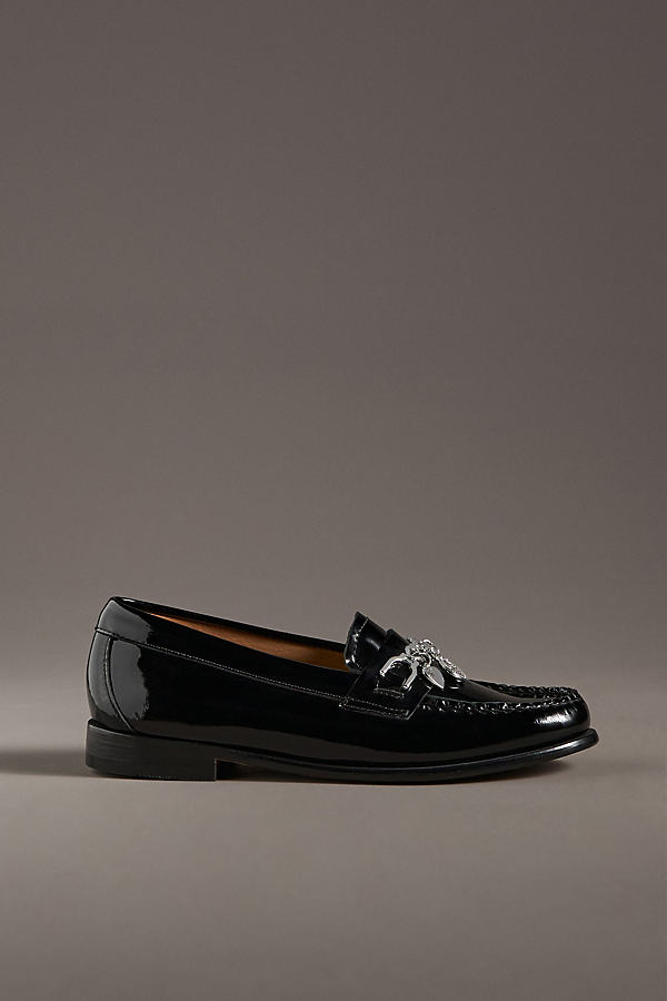 Shop G.h.bass Whitney Charm Weejuns Loafers In Black