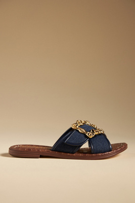 Sam Edelman Gracyn Slide Sandal Hudson Navy In Blue