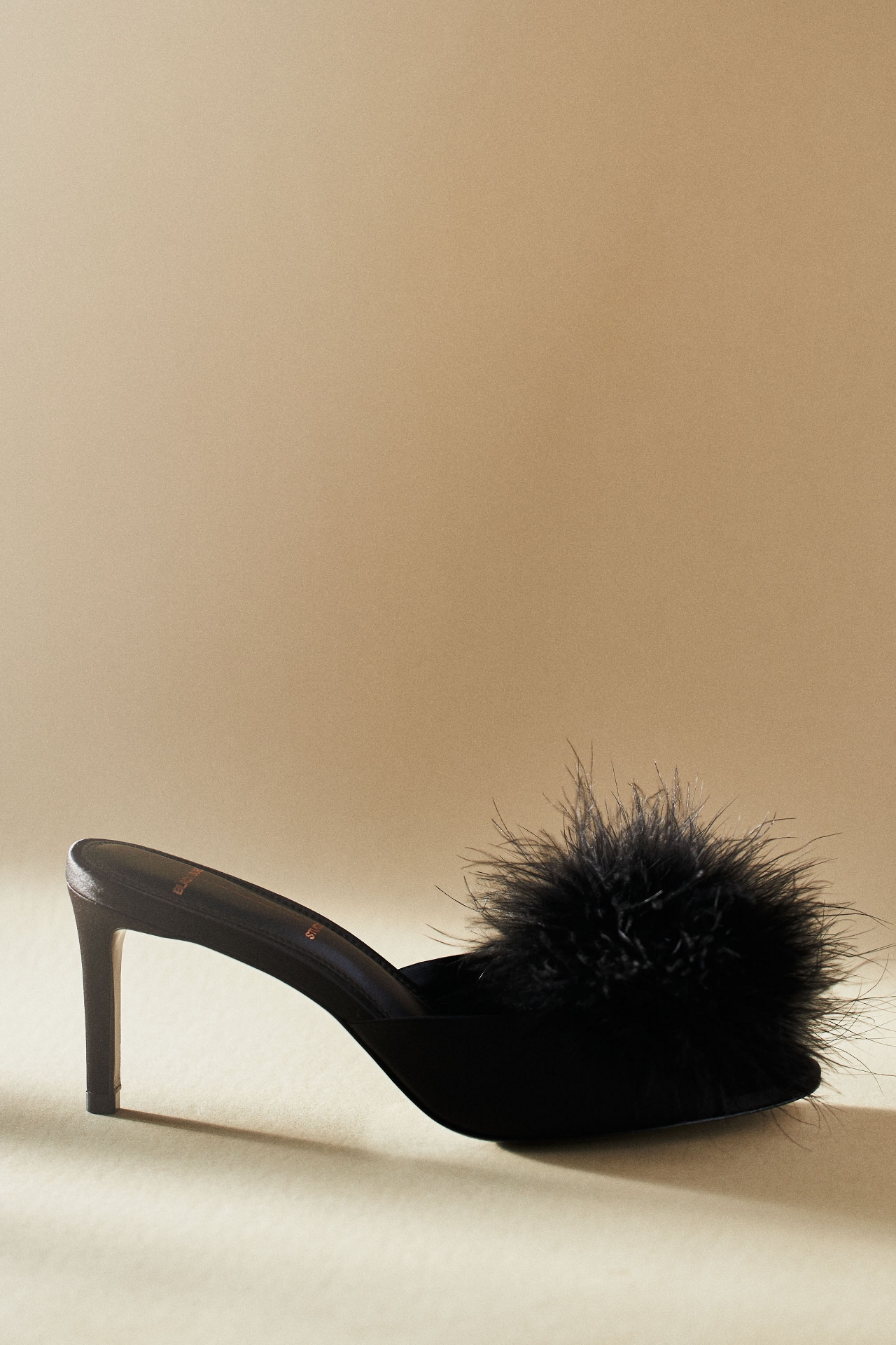 Black Suede Studio Ricca Faux Fur Mules