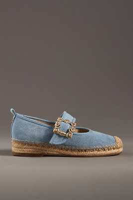 Sam Edelman Maddy Mary Jane Espadrille Flats In Blue ModeSens