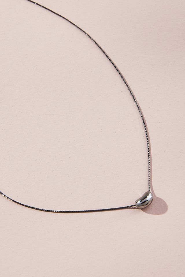 Tiny Bean Pendant Necklace #1