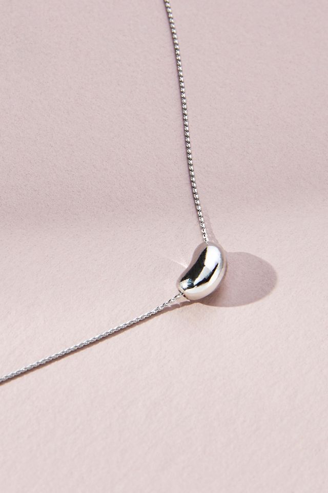 Tiny Bean Pendant Necklace #1