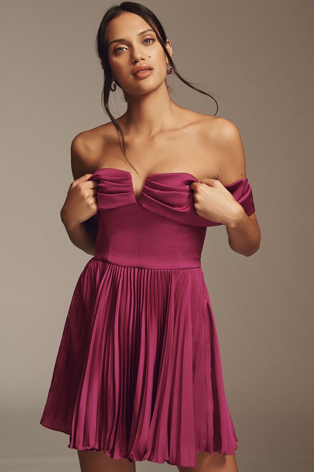 AMUR Tilly Off-The-Shoulder Mini Dress | Anthropologie