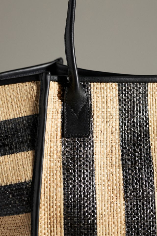 Bembien Rosa Raffia Stripe Tote #2