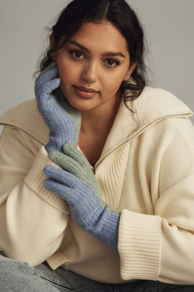 By Anthropologie Two-Tone Gloves #1