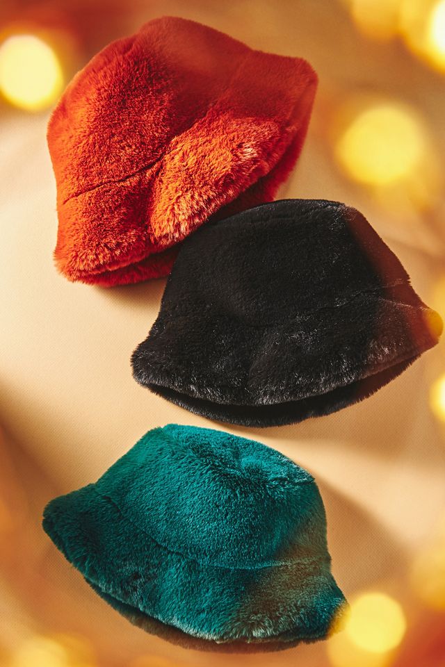 By Anthropologie Fuzzy Bucket Hat | Anthropologie display picture 3