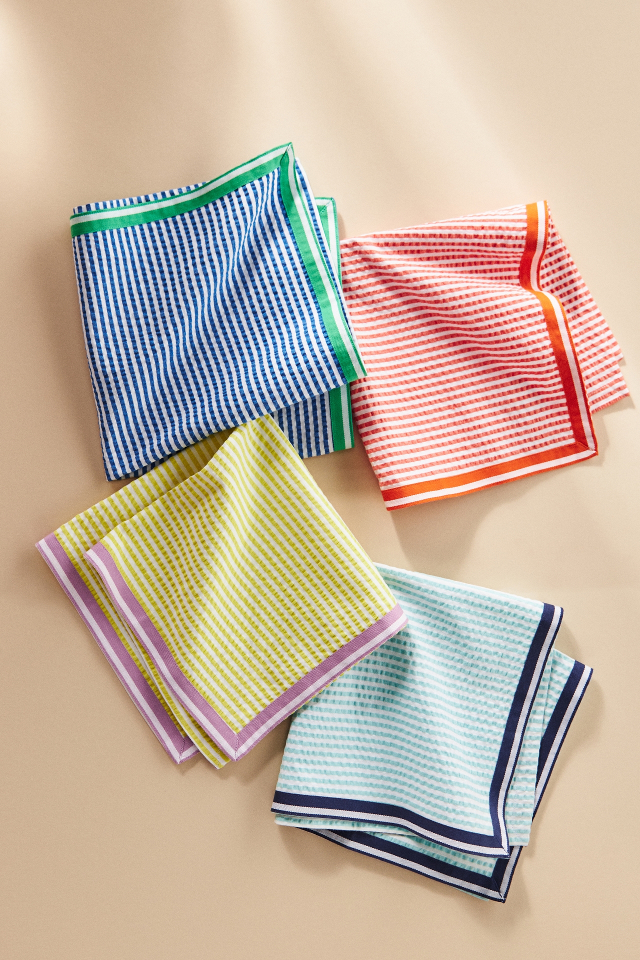 Finley Seersucker Napkins, Set of 4