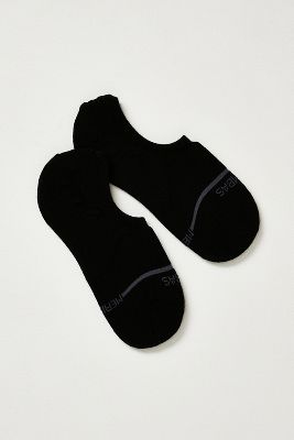 Bombas Merino Marl No-show Socks In Black