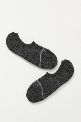 Bombas Merino Marl No-show Socks In Grey