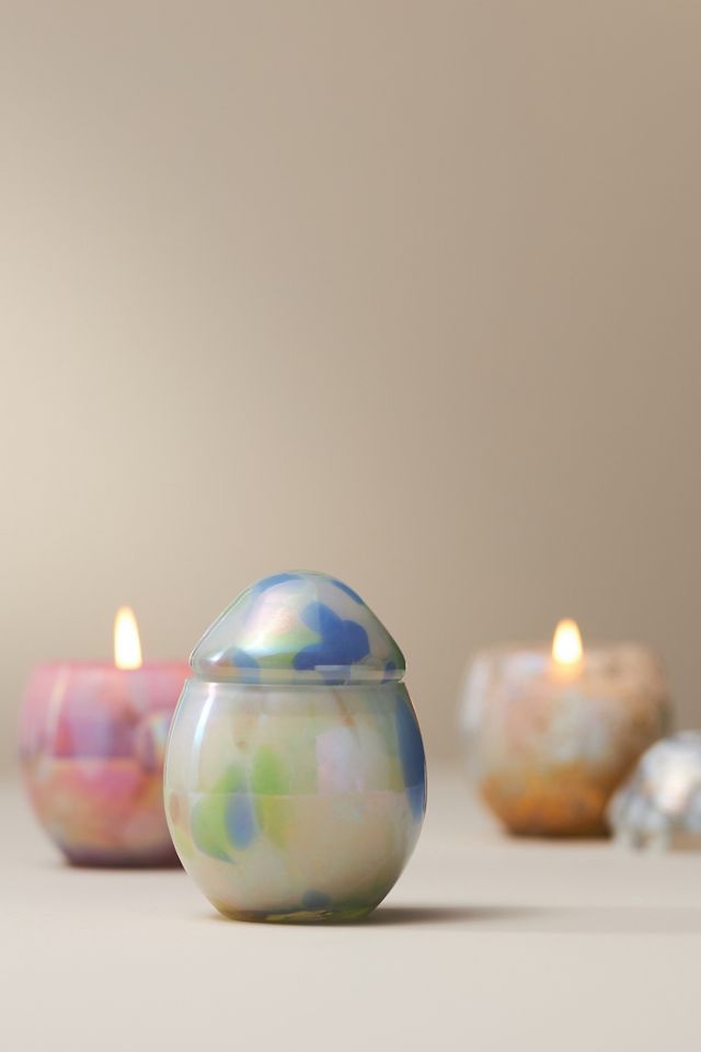 Cheena Egg Fruity Peach Chamomile Glass Candle #2