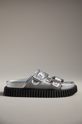 Circus Ny By Sam Edelman Cris Mesh Sandals In Silver