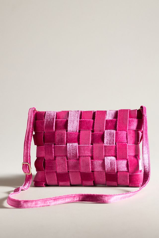 Lindy Woven Clutch: Velvet Edition | Anthropologie