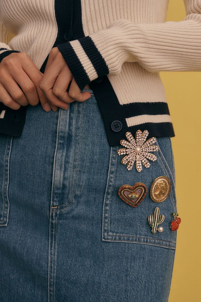 Cactus Pearl Brooch #1