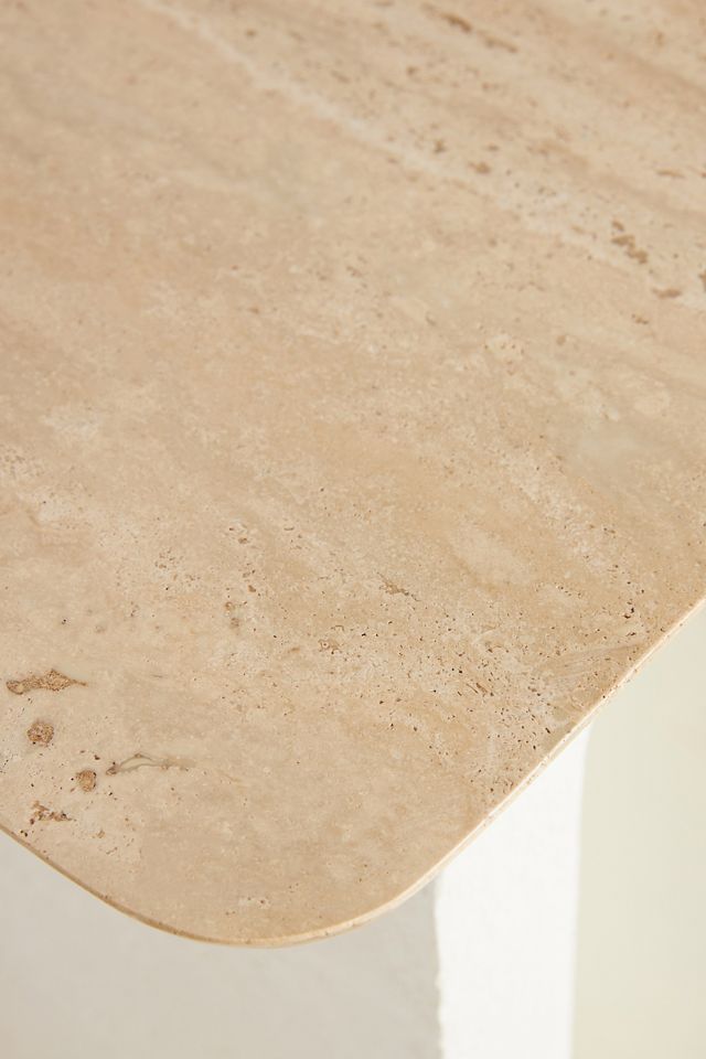Aspen Sculptural Marble-Top Side Table #3