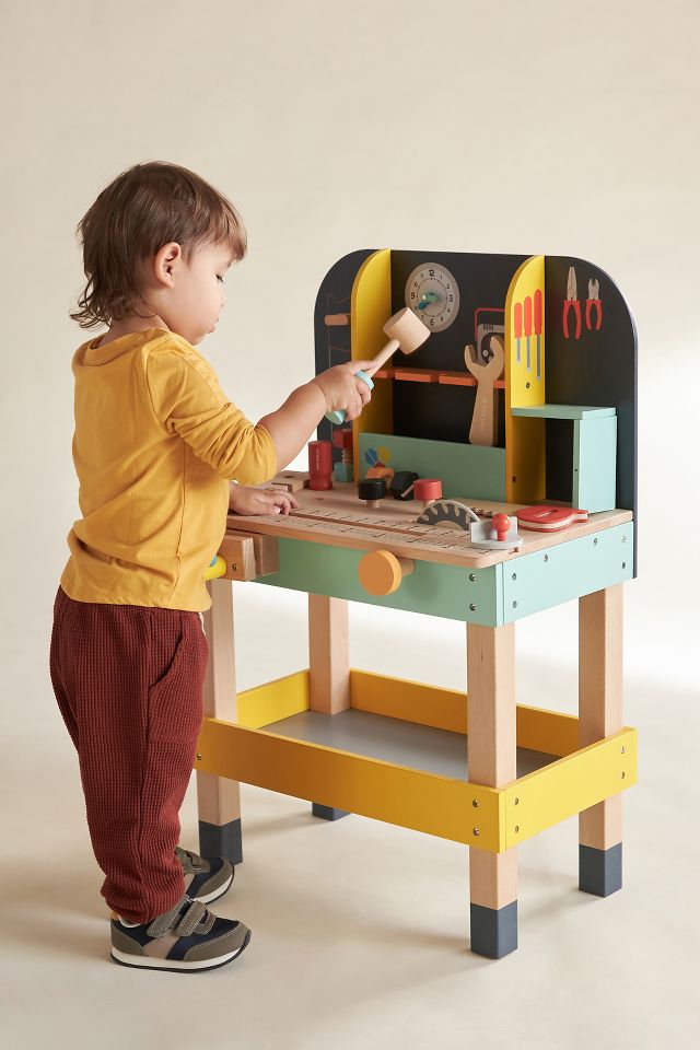 Toddler wooden cheap tool bench