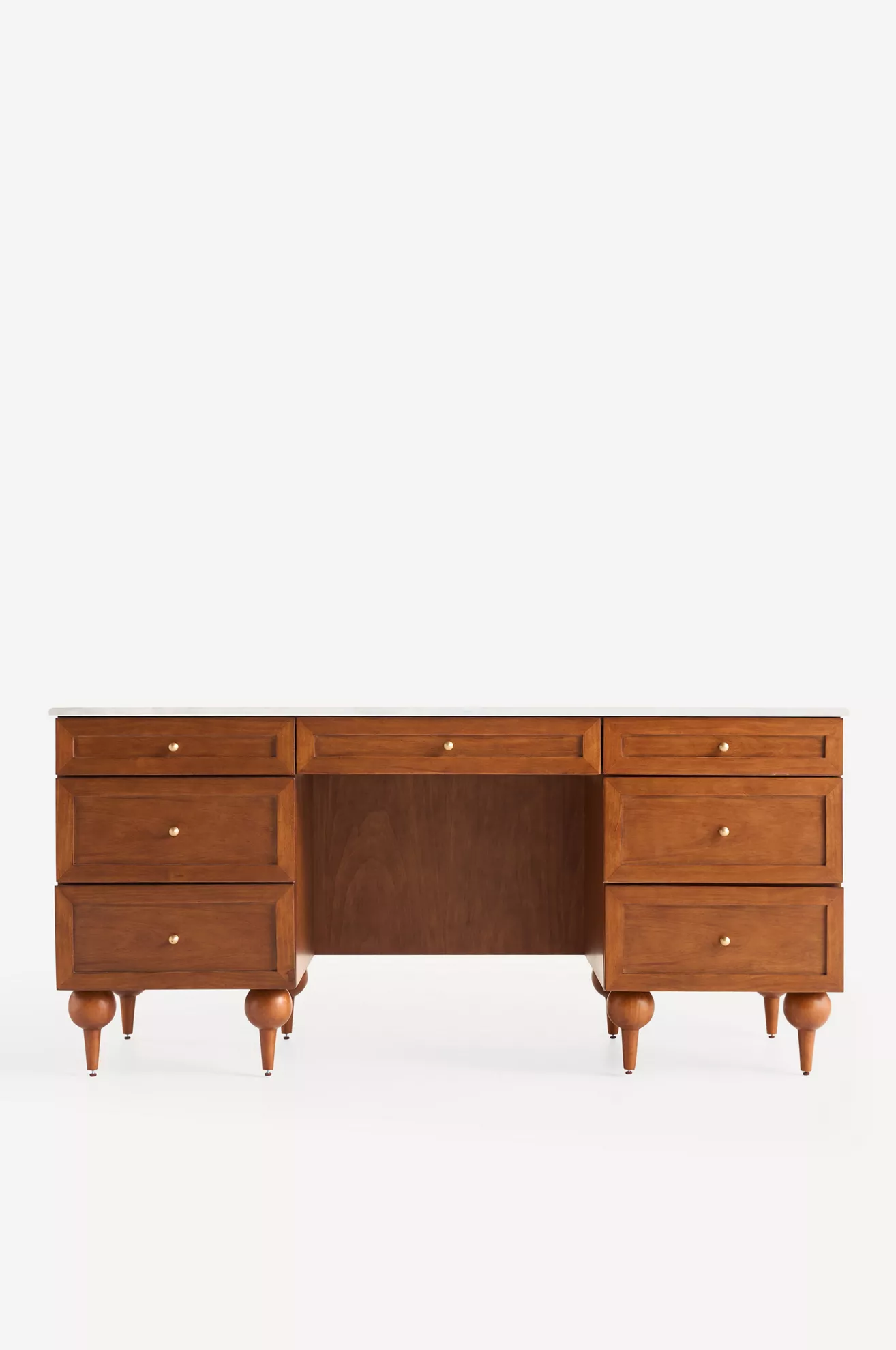 Fern Marble Top Executive Desk - thumbnail 2