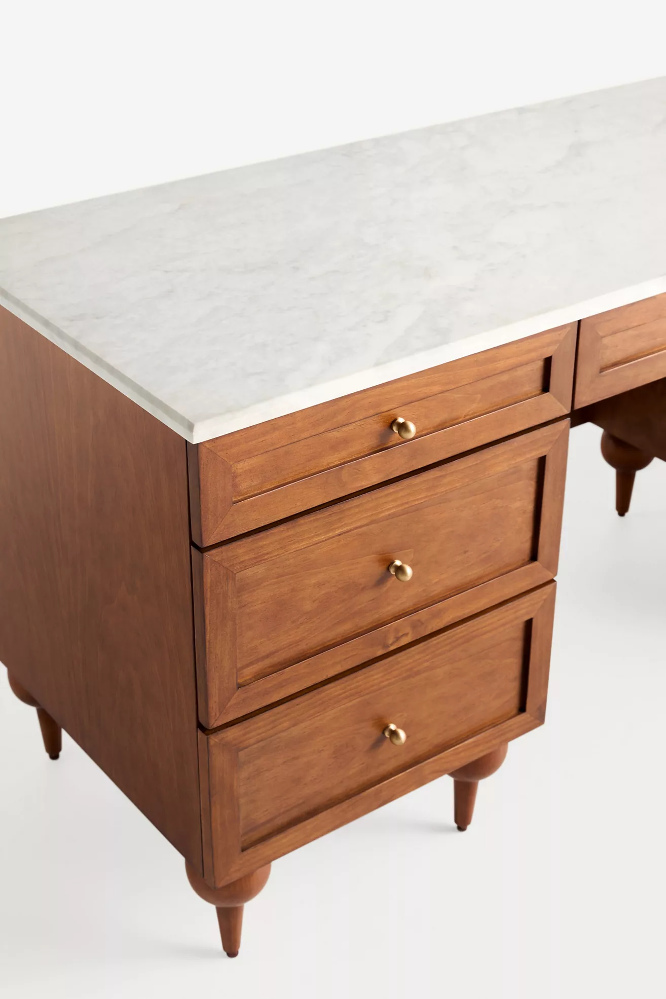 Fern Marble Top Executive Desk - thumbnail 4