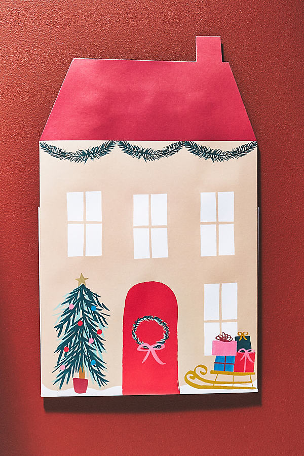 Meri Meri Santa's House Pop Up Advent Calendar In Multi