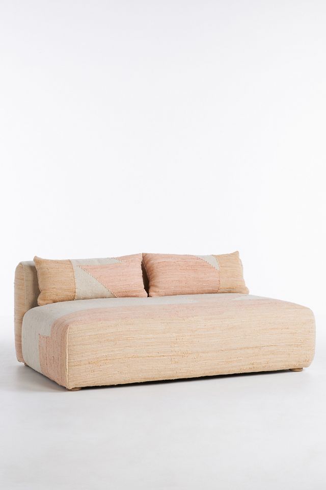 Woven Petunia Kori Modular Armless Sofa | AnthroHome