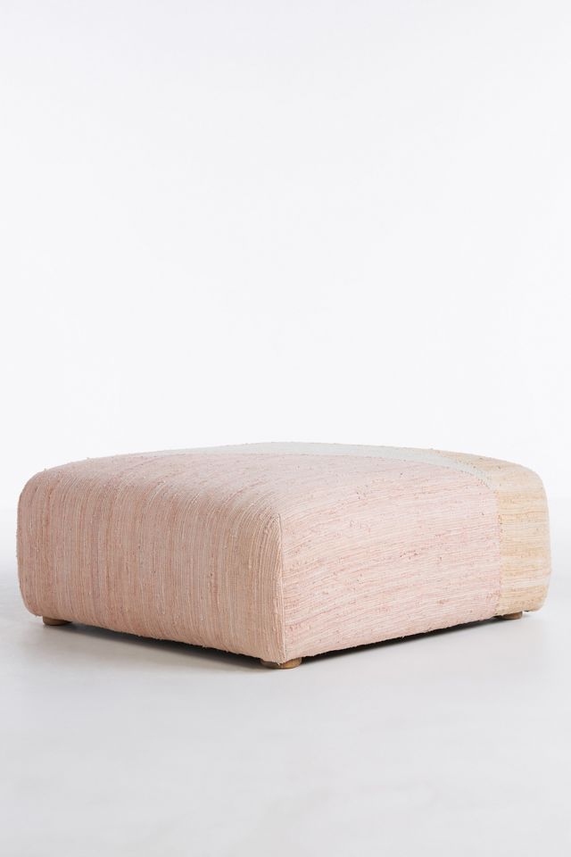 Woven Petunia Kori Modular Ottoman #1