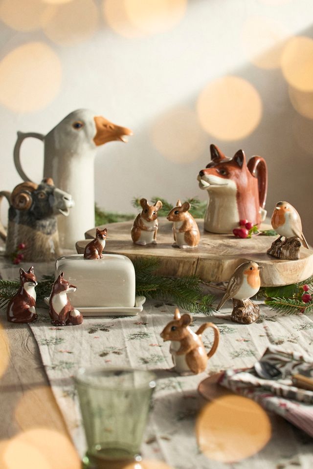 Quail Ceramics Woodland Friends Covered Butter Dish #1