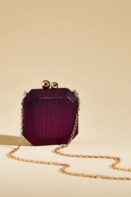 Mini Metallic Hard Case Clutch