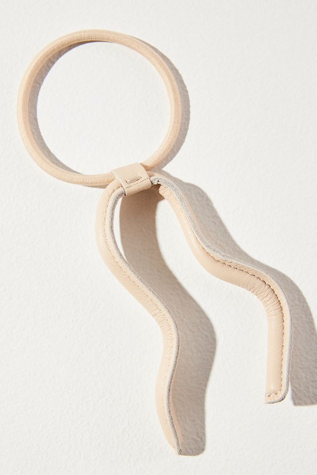 Corinne Leather Ribbon Hair Tie