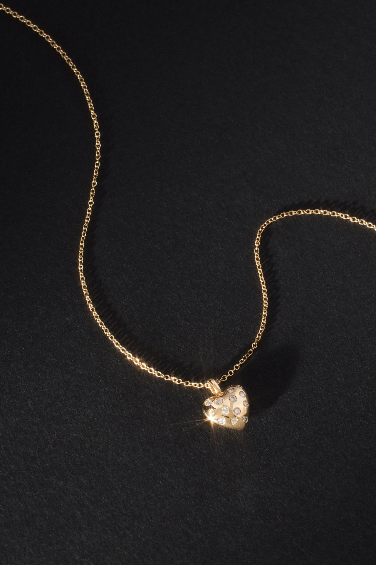 Luna Skye Diamond Heart Necklace