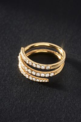 Luna Skye Diamond Coil Ring
