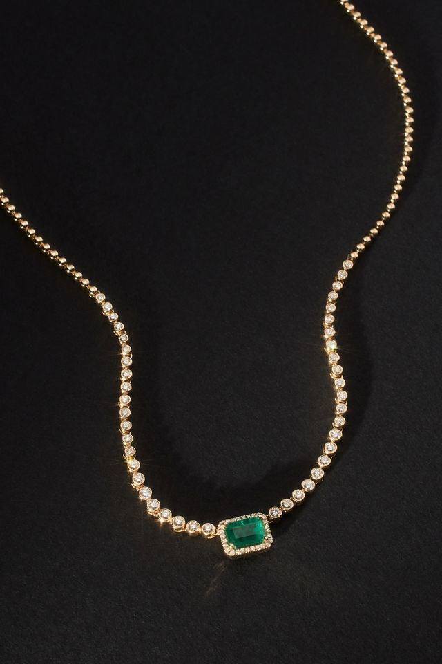 Luna Skye Emerald Necklace #1