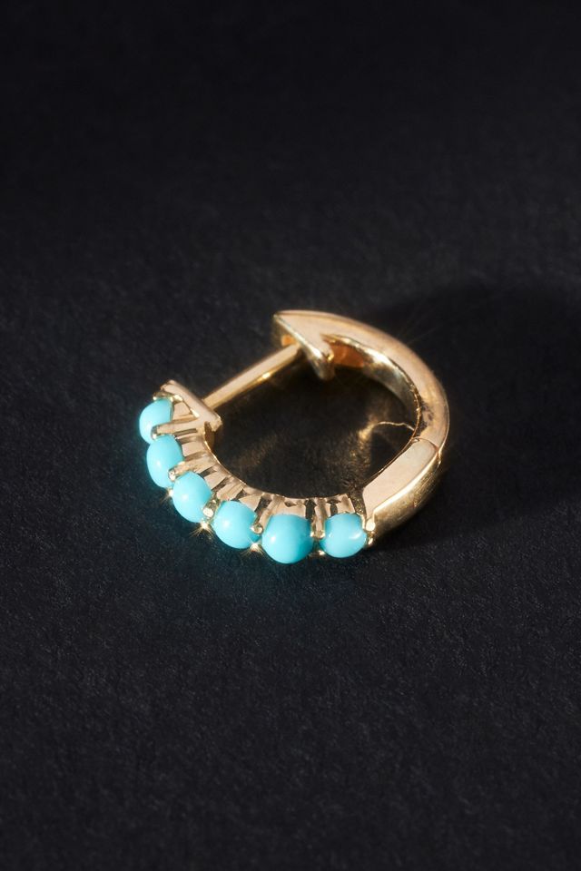 Luna Skye Turquoise Mini Hoop Earrings #1