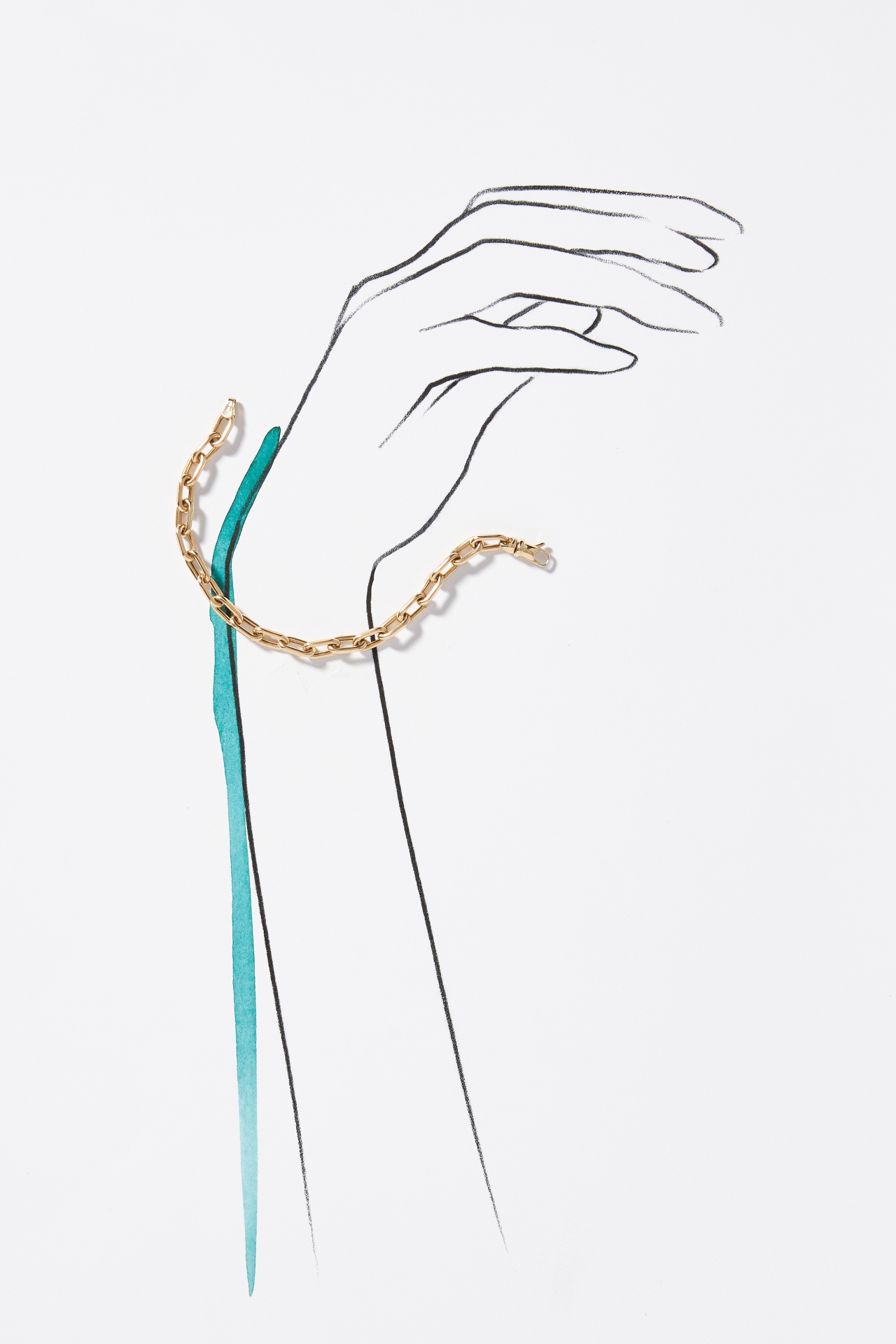 Luna Skye Paperclip Chain Bracelet