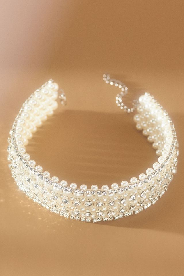 Retrofete Shilo Pearl Choker Necklace #2