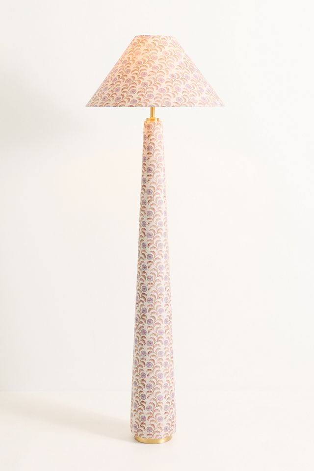 Lulu Upholstered Empire Floor Lamp | Anthropologie