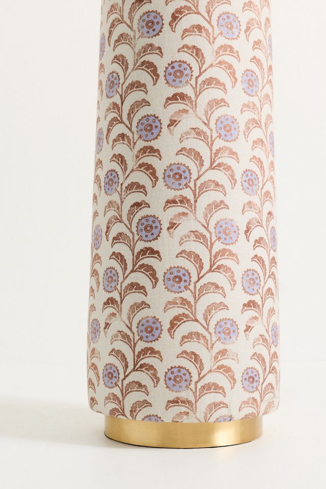 Lulu Printed Fabric Upholstered Empire Floor Lamp #2